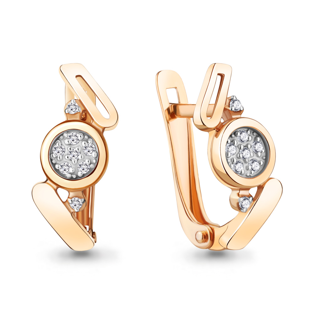 

Серьги из серебра с бриллиантом Aquamarine Aquamarine 040220_925_з, 040220_925_з