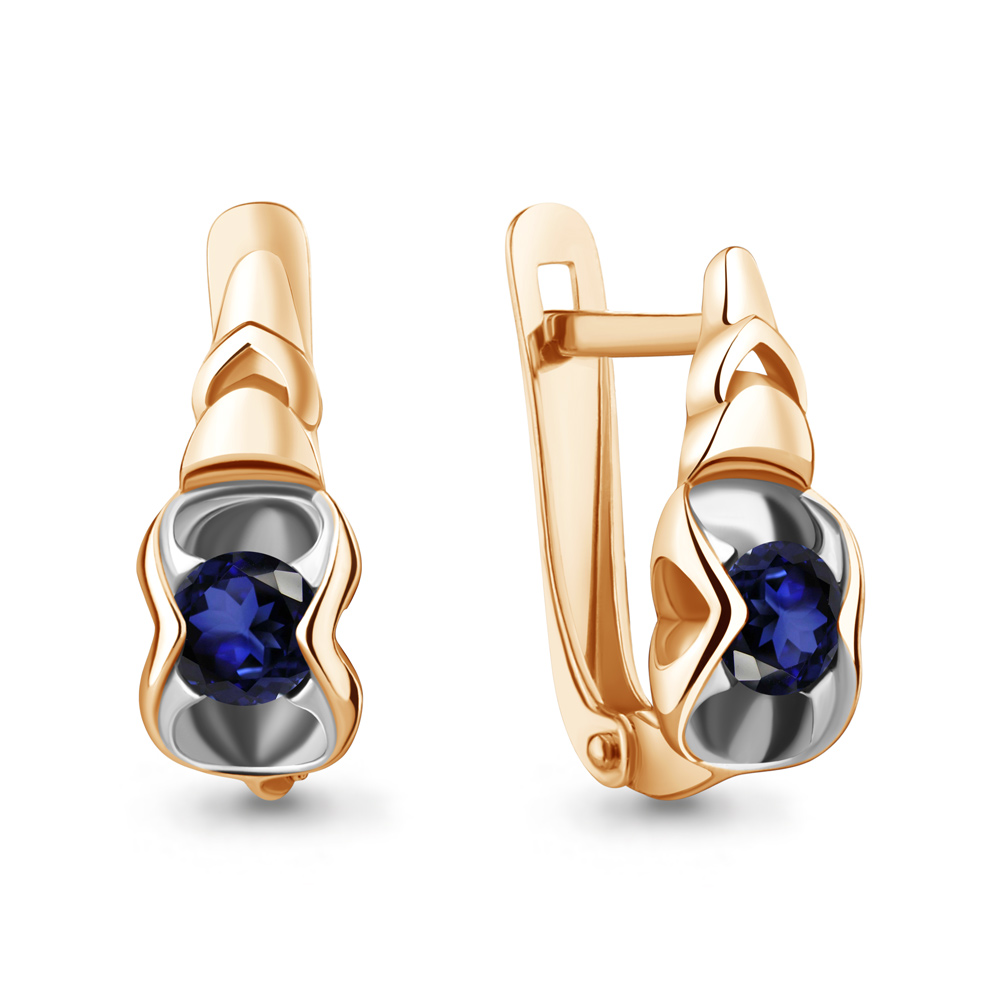 

Серьги из серебра с сапфиром Aquamarine Aquamarine 040212_925_з, 040212_925_з