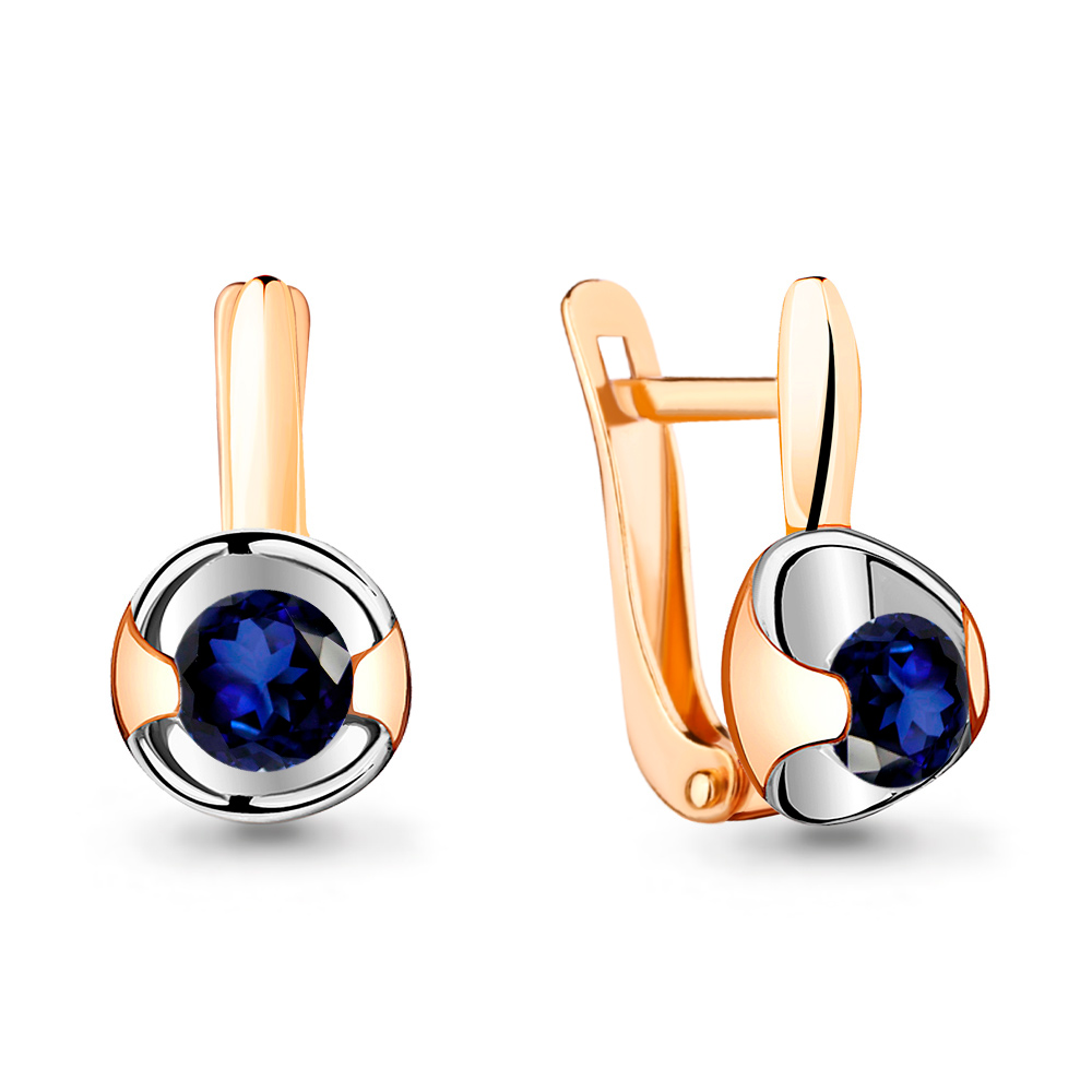 

Серьги из серебра с сапфиром Aquamarine Aquamarine 040210_925_з, 040210_925_з