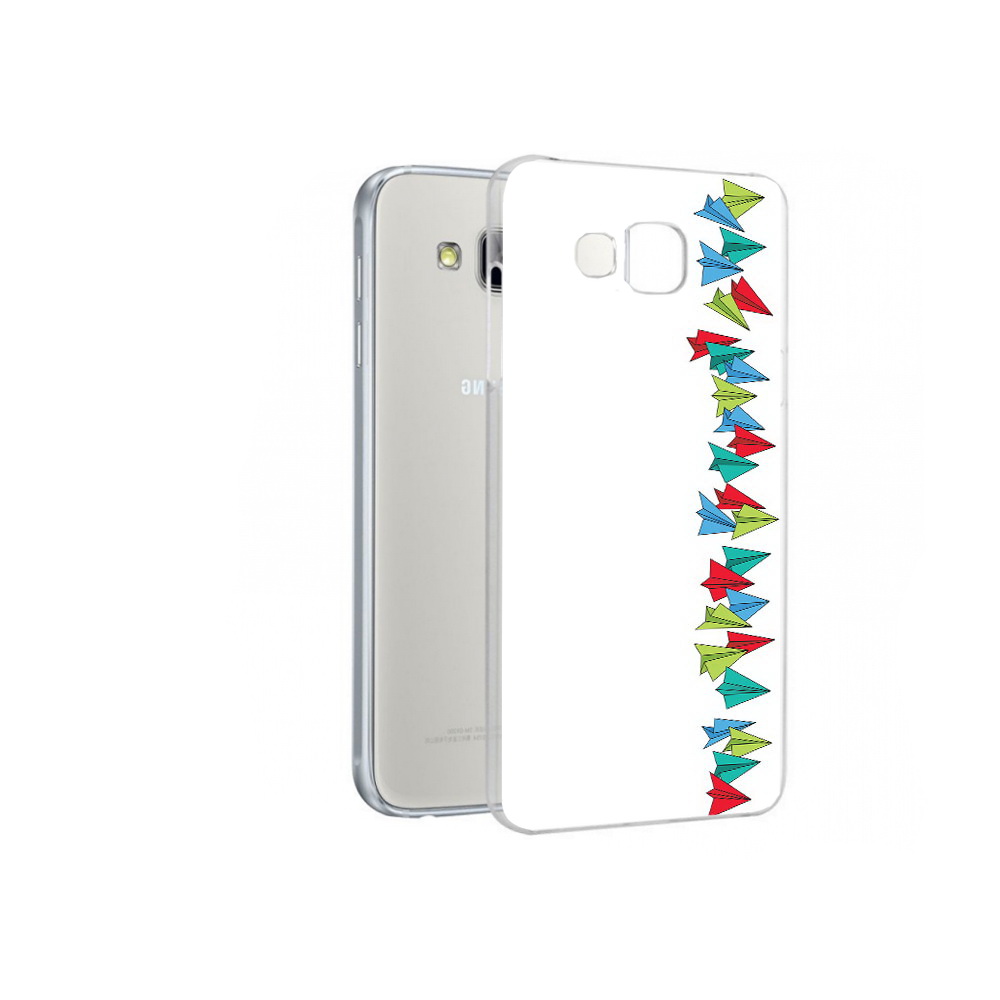 

Чехол MyPads Tocco для Samsung Galaxy A7 самолетики из листочков, Прозрачный, Tocco