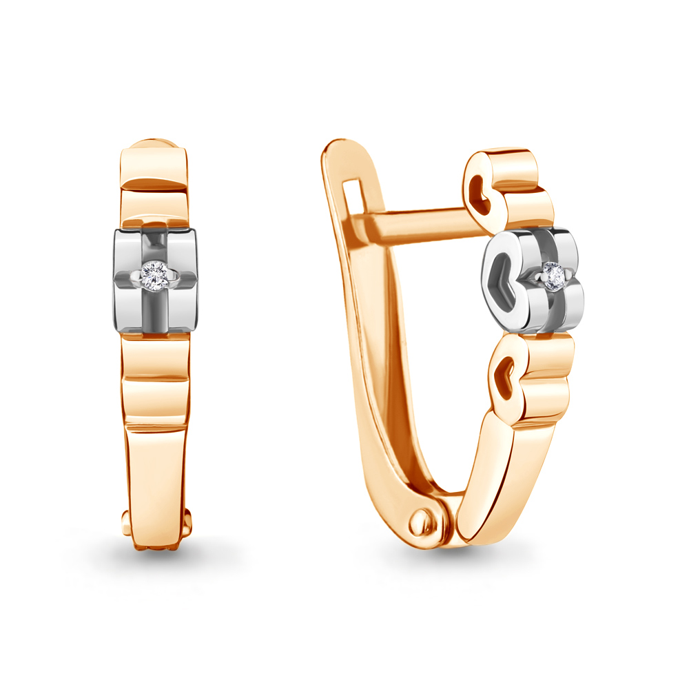 

Серьги из серебра с бриллиантом Aquamarine Aquamarine 040159_925_з, 040159_925_з