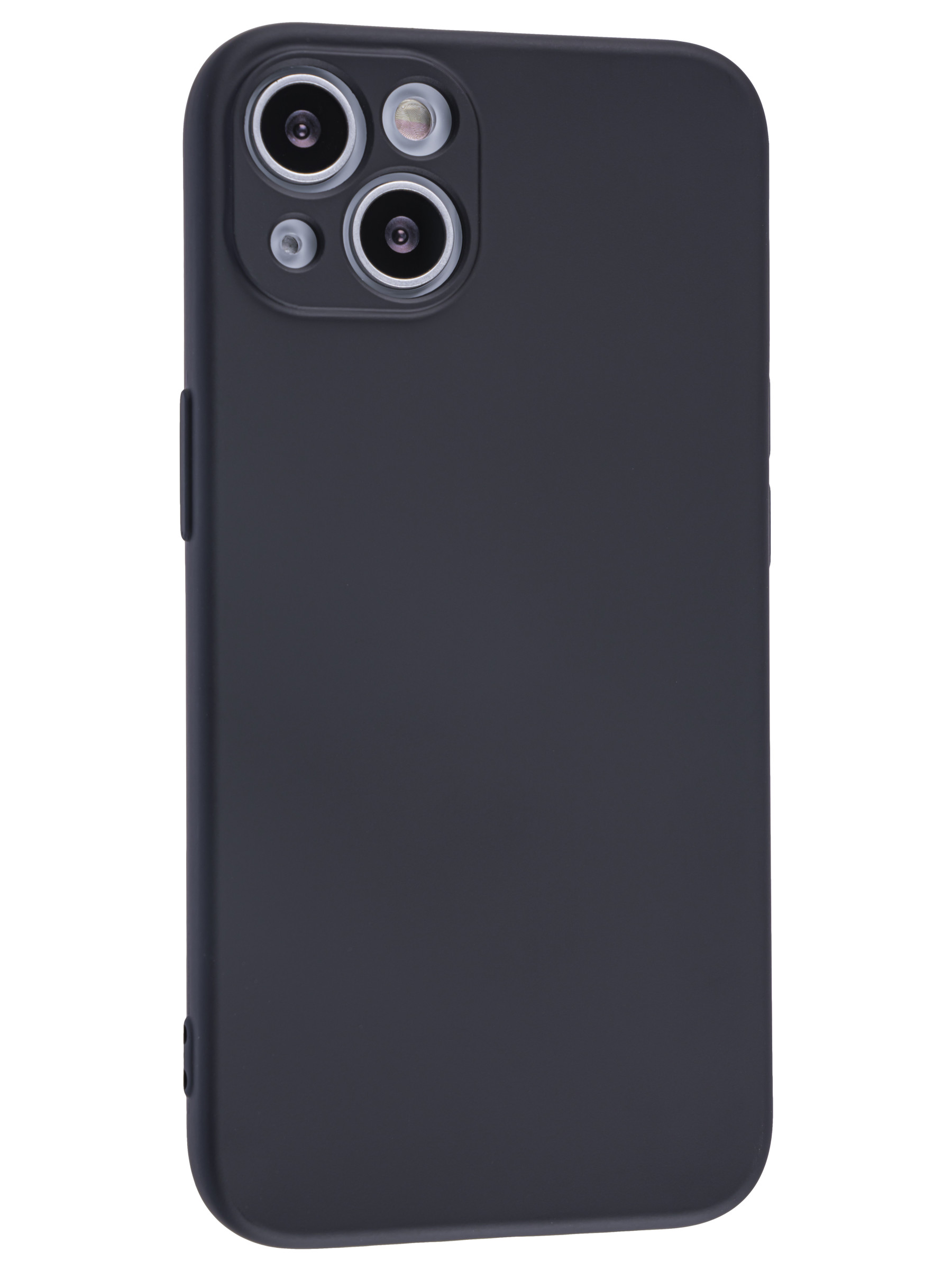 

Чехол силиконовый для iPhone 13 (6.1), good quality, с защитой камеры, X-CASE, черный