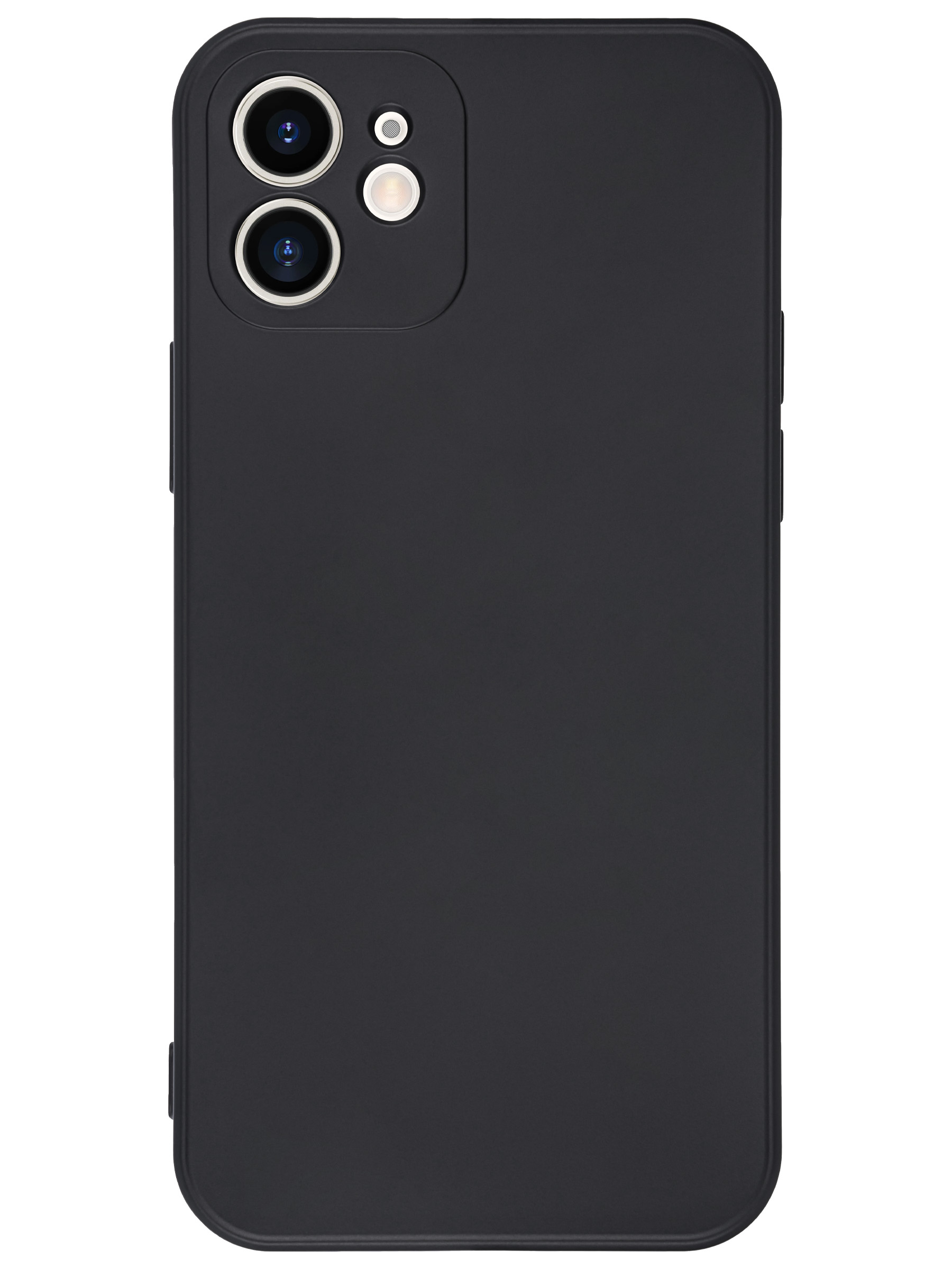 

Чехол силиконовый для iPhone 12 (6.1), good quality, с защитой камеры, X-CASE, черный