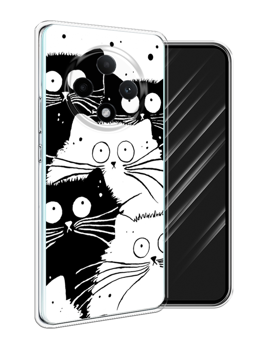 

Чехол Awog на Oppo A3 Pro 5G "Коты черно-белые", Черный;белый, 2517950-1