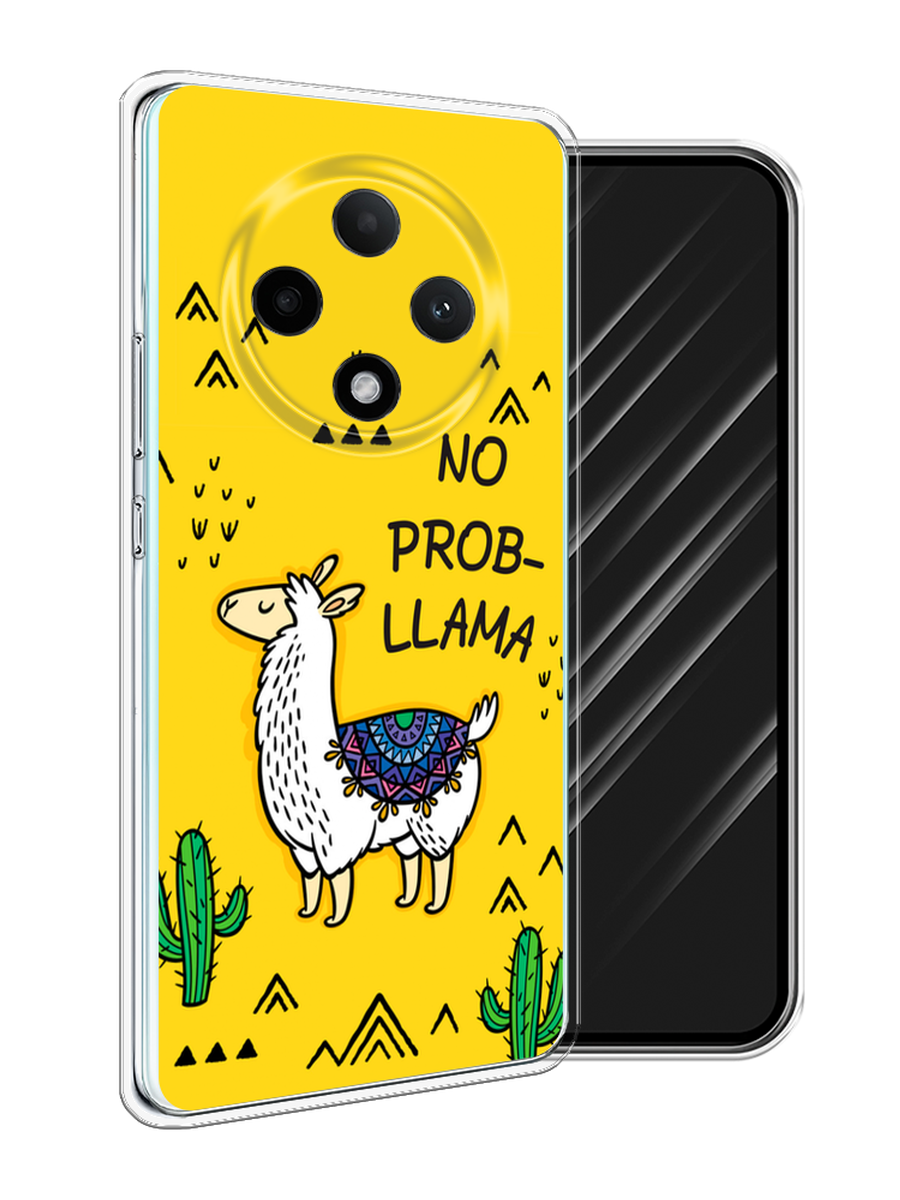 

Чехол Awog на Oppo A3 Pro 5G "No probLLama", Желтый;черный;синий, 2517950-1