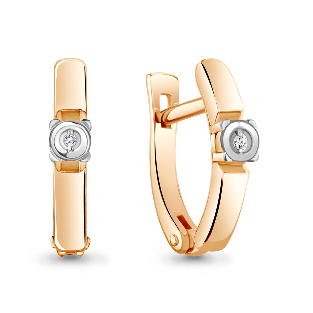 

Серьги из серебра с бриллиантом Aquamarine Aquamarine 040078_925_з, 040078_925_з