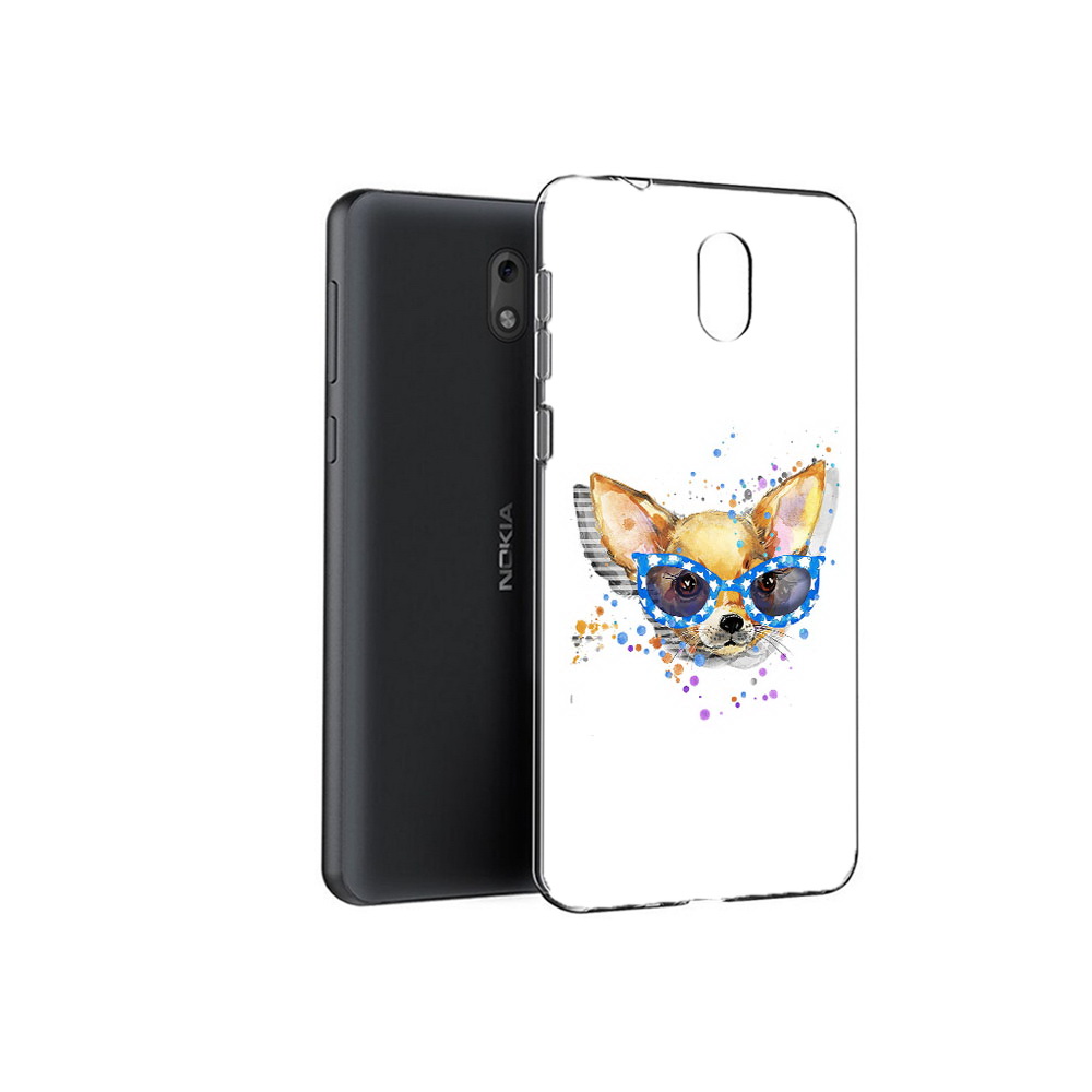 

Чехол MyPads Tocco для Nokia 6 чихуа-хуа в очках (PT60992.93.691), Прозрачный, Tocco