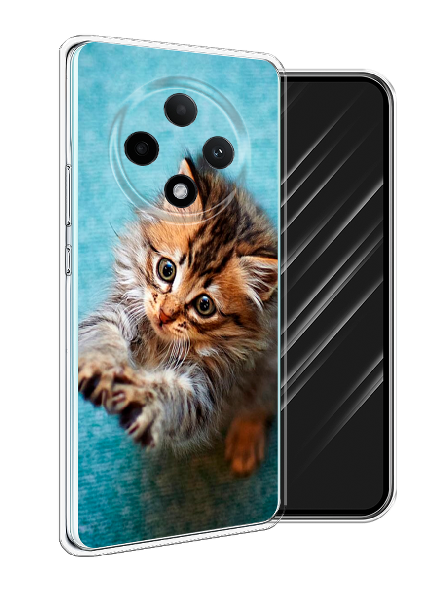 

Чехол Awog на Oppo A3 Pro 5G "Котенок просит есть", Бирюзовый;коричневый;белый, 2517950-1