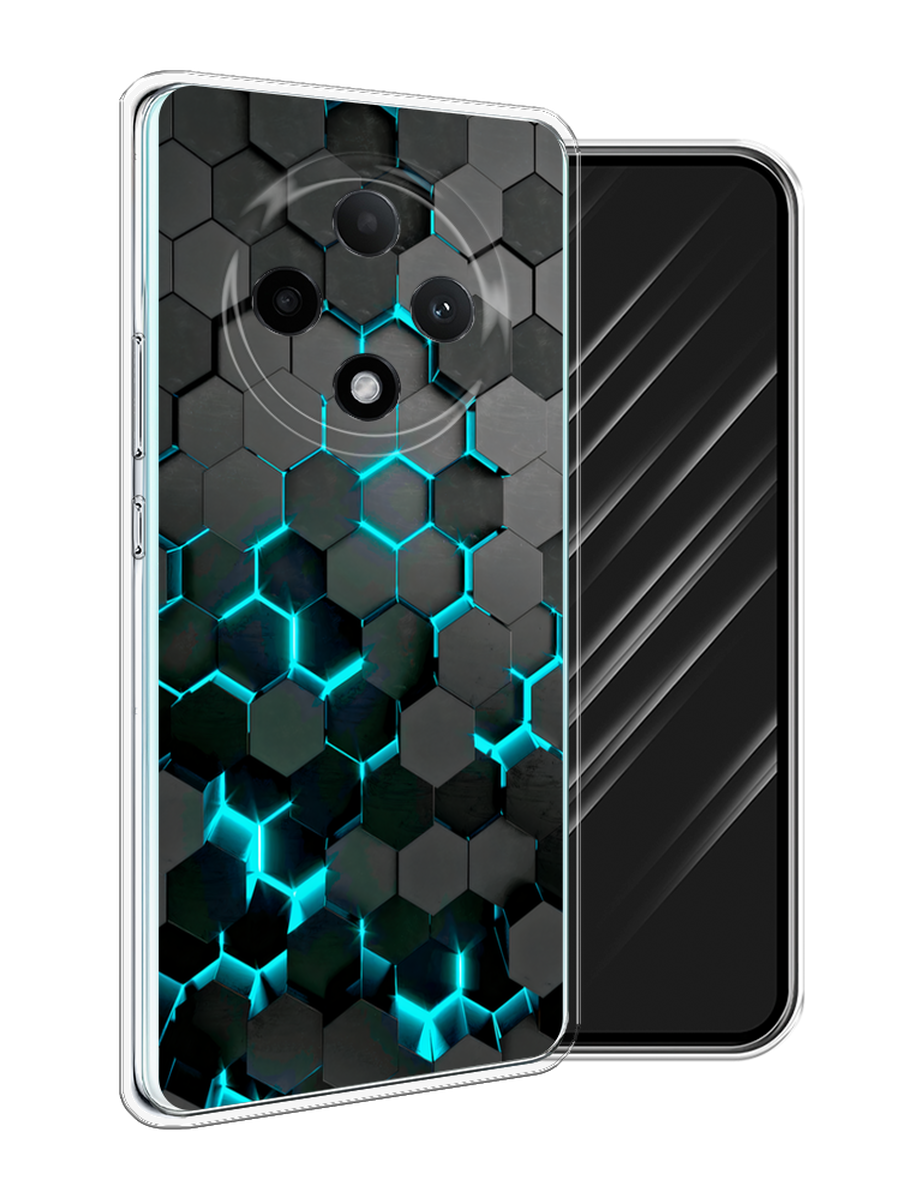 

Чехол Awog на Oppo A3 Pro 5G "Соты бирюзовые", Черный;бирюзовый;синий, 2517950-1