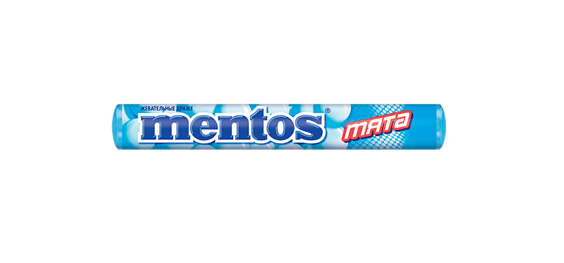 Жевательное драже Mentos Мята 14 шт 37 г