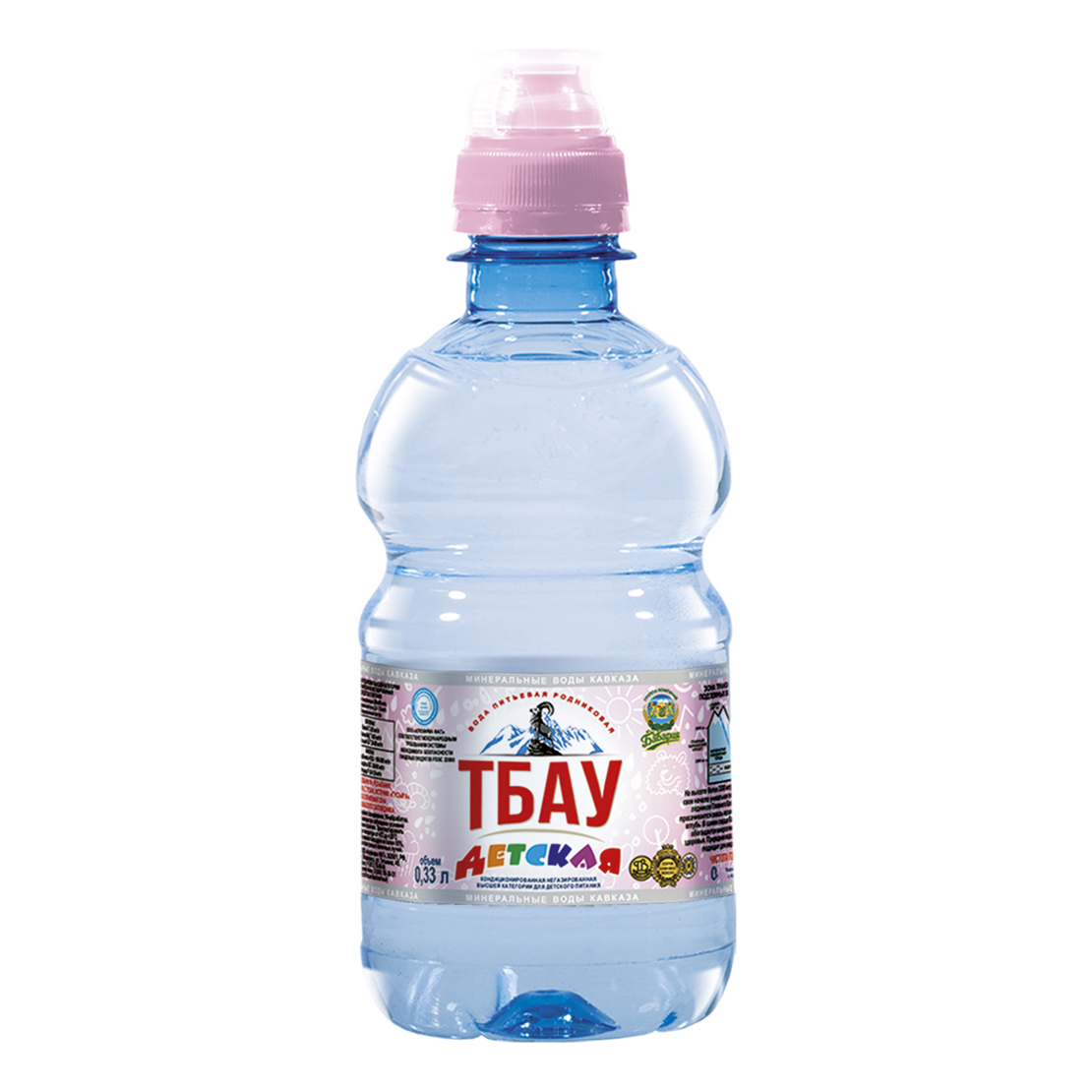 Вода питьевая Бавария Тбау негазированная детская спорт лок 0,33 л