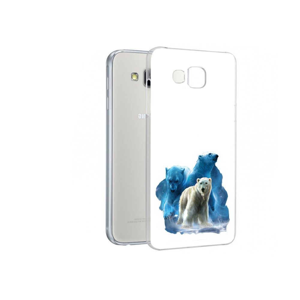 

Чехол MyPads Tocco для Samsung Galaxy A7 полярный медведь, Прозрачный, Tocco