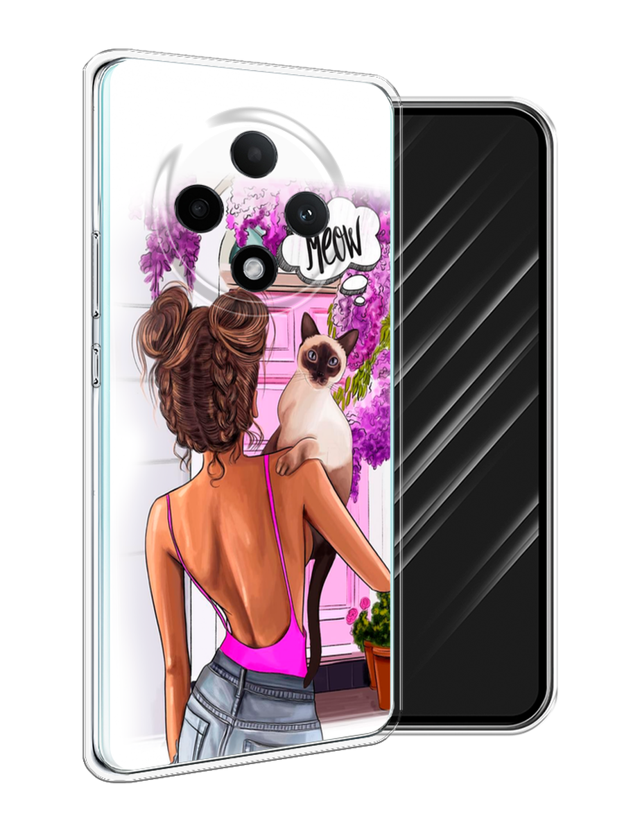 

Чехол Awog на Oppo A3 Pro 5G "Девушка с кошкой", 2517950-1