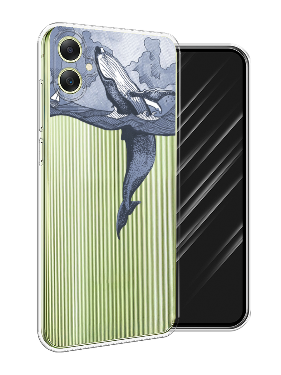 

Чехол Awog на Samsung Galaxy A06 "Два измерения", Голубой;черный;прозрачный, 2110150-1