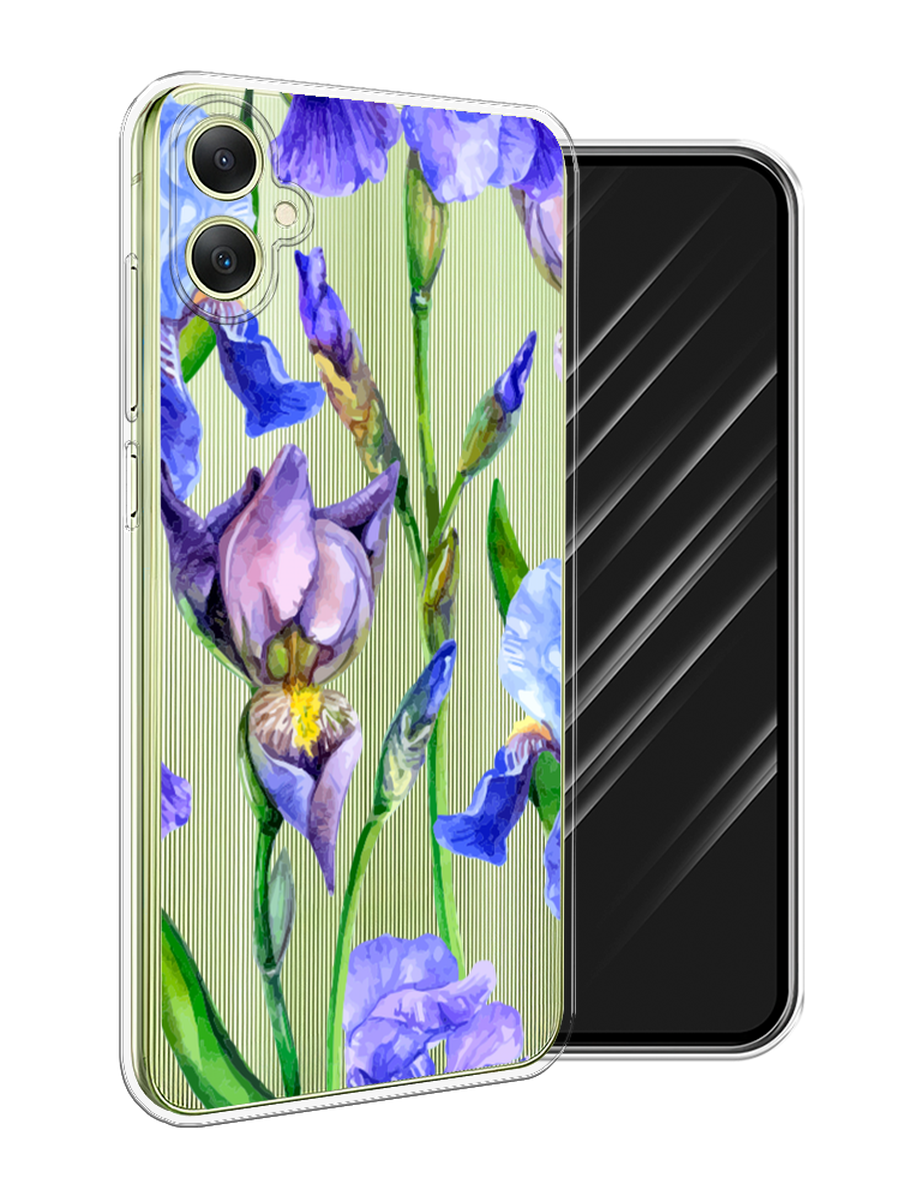 

Чехол Awog на Samsung Galaxy A06 "Синие ирисы", Фиолетовый;голубой;зеленый, 2110150-1