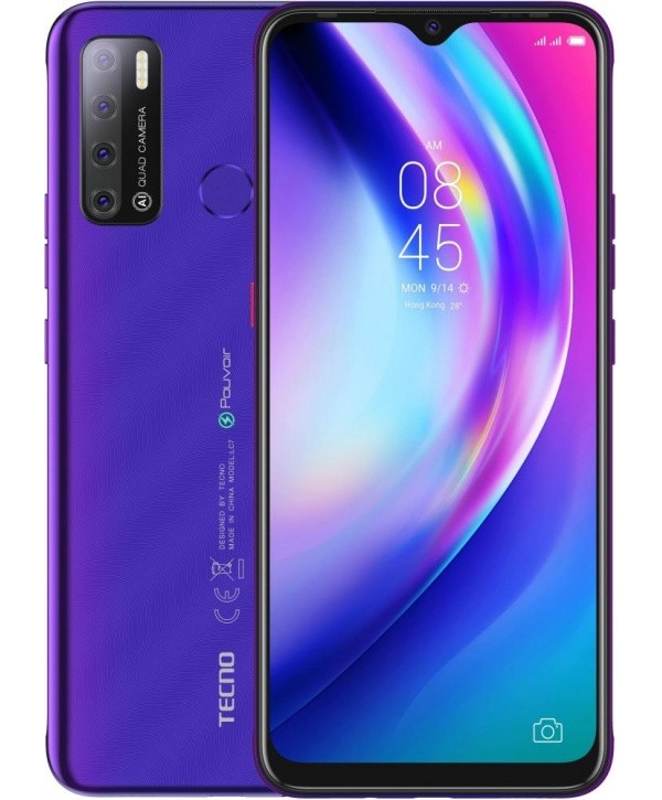 фото Смартфон tecno pouvoir 4 lc7 fascinating purple