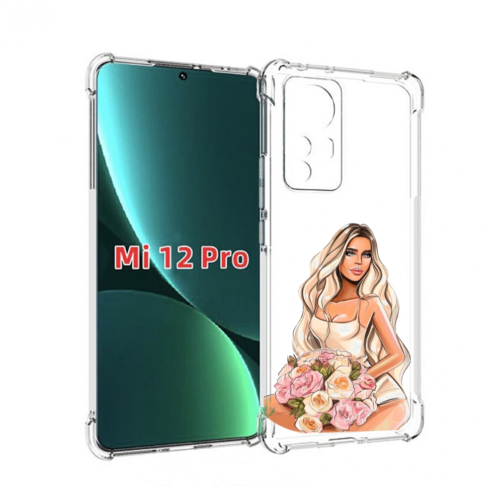 

Чехол MyPads Нежная-девушка женский для Xiaomi 12S Pro, Прозрачный, Tocco