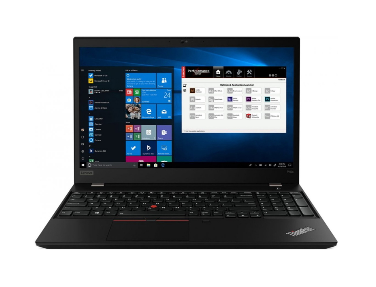 фото Ноутбук lenovo thinkpad p15s gen 1 black (20t40044rt)