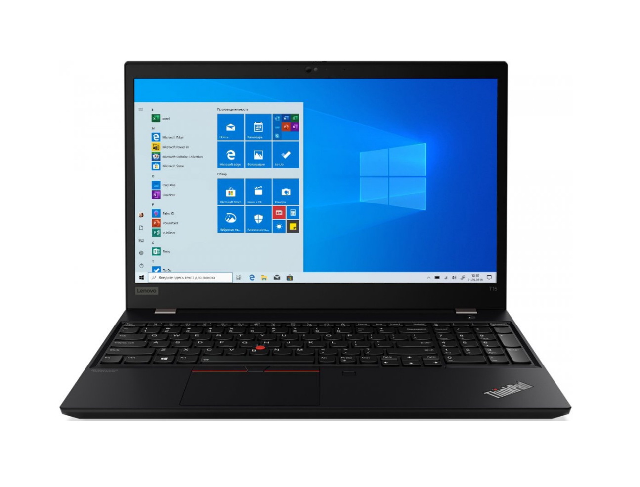 фото Ноутбук lenovo thinkpad t15 gen 1 black (20s60047rt)