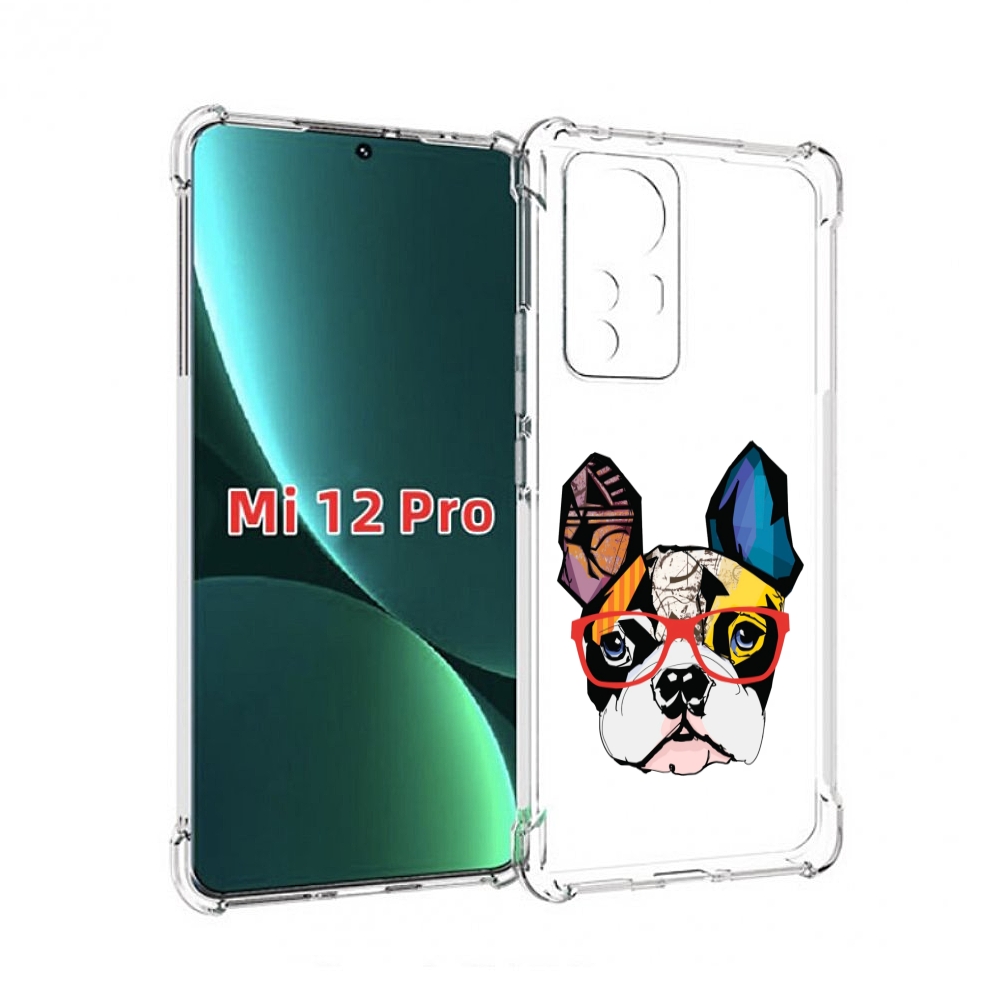

Чехол MyPads Мопс-в-очках для Xiaomi 12S Pro, Прозрачный, Tocco