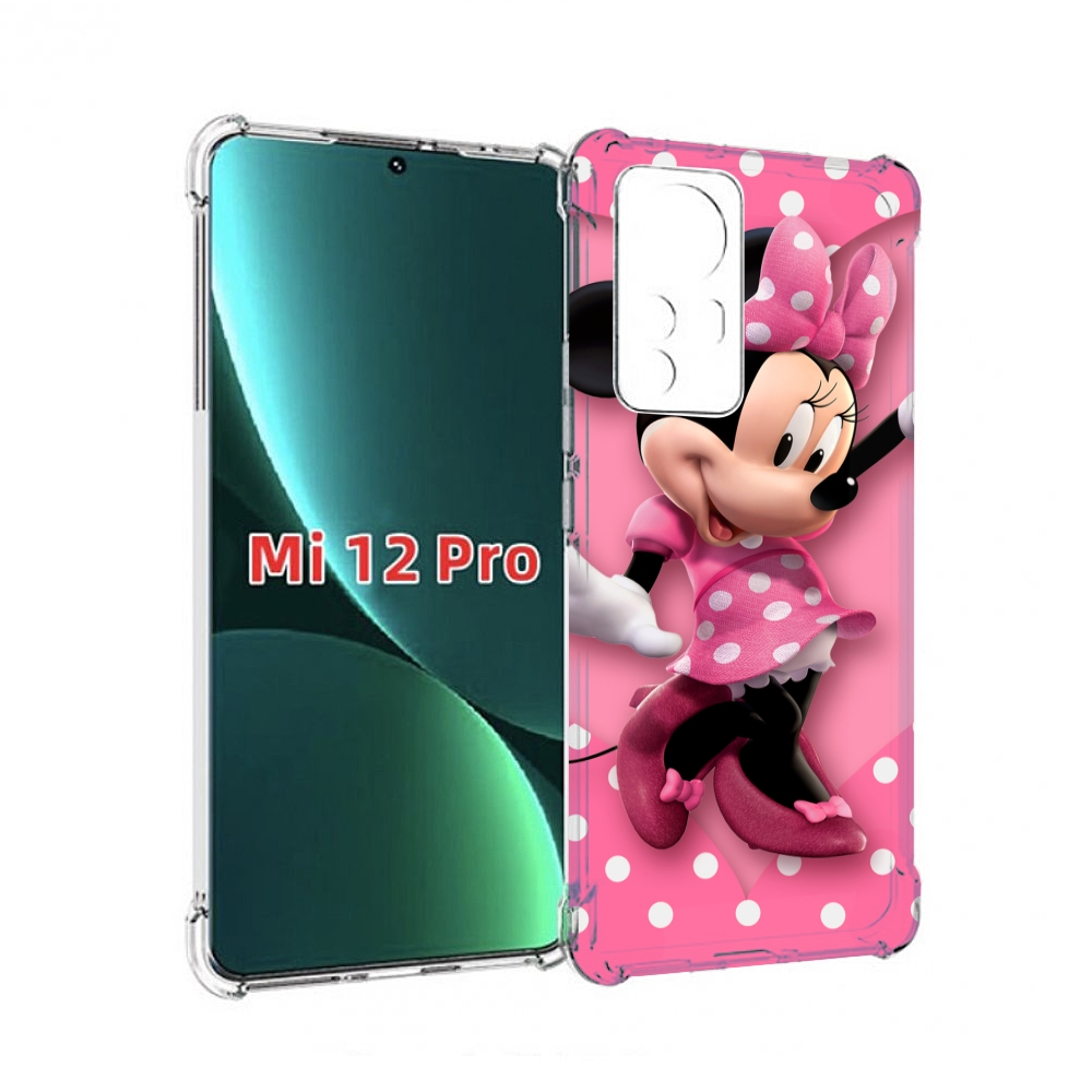 

Чехол MyPads Минни-Маус-в-сердце женский для Xiaomi 12S Pro, Прозрачный, Tocco
