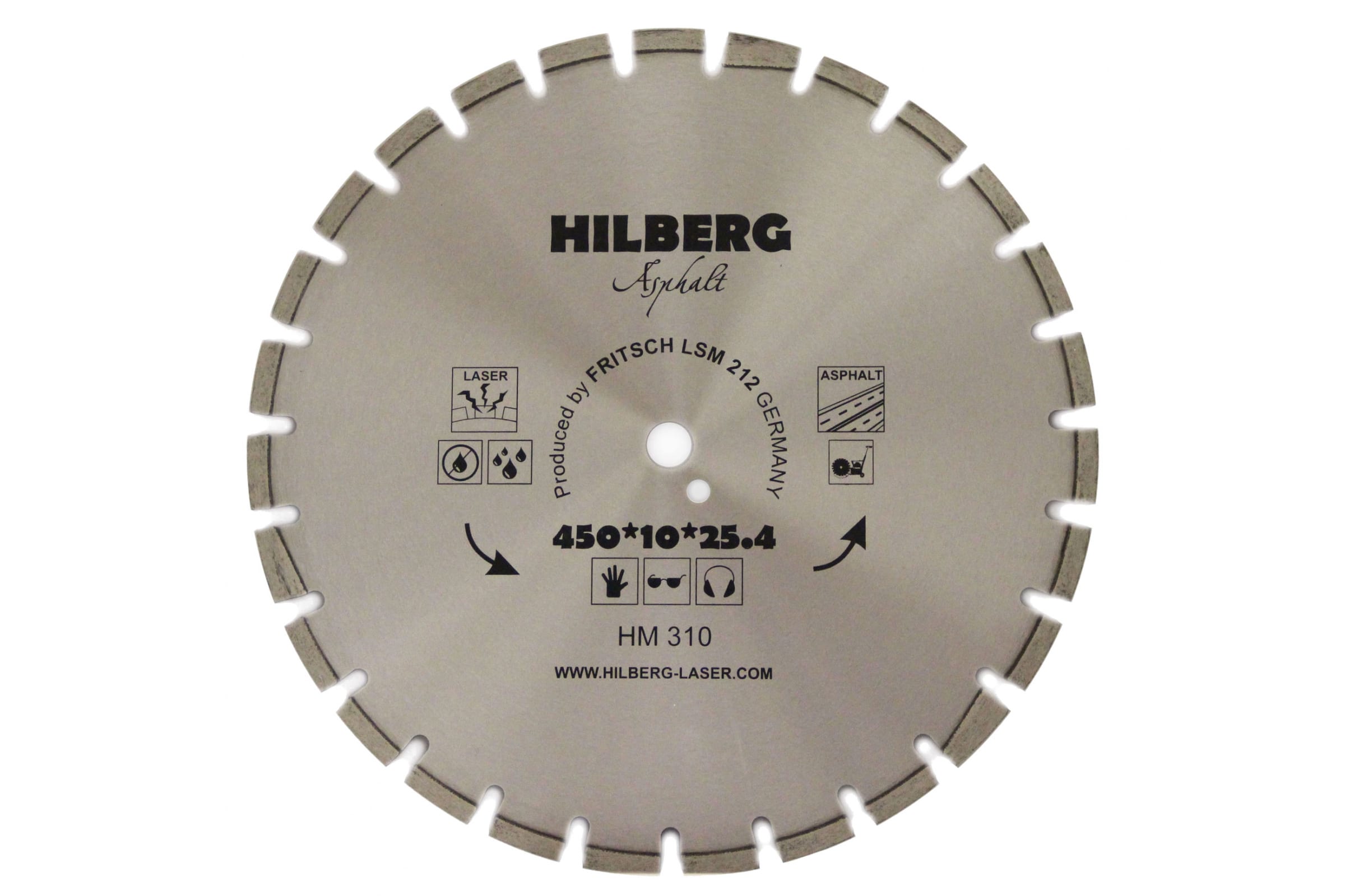 фото Hilberg диск алмазный отрезной 45025,412hard materials лазер асфальт hm310