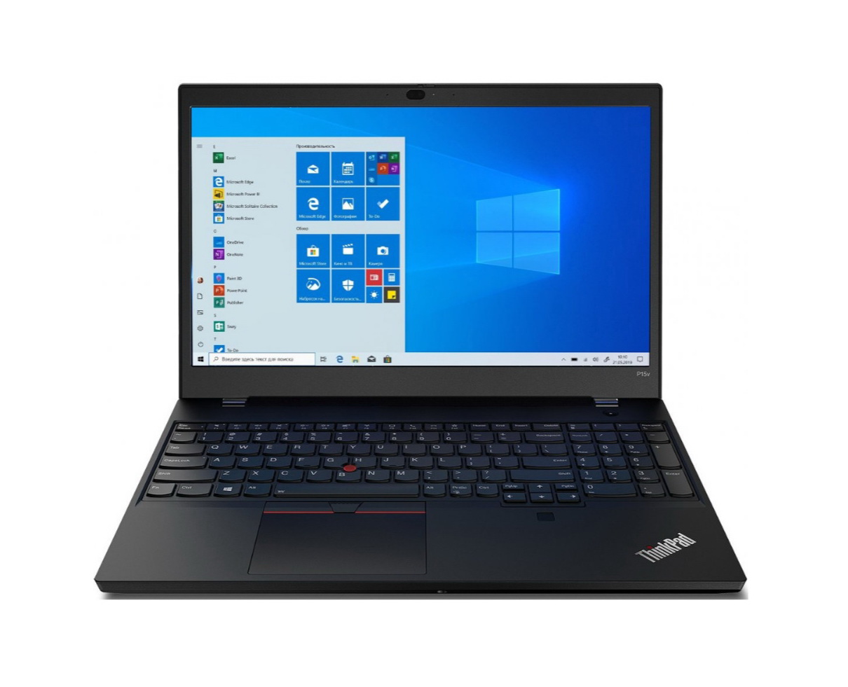 фото Ноутбук lenovo thinkpad p15v gen 1 black (20tq0046rt)