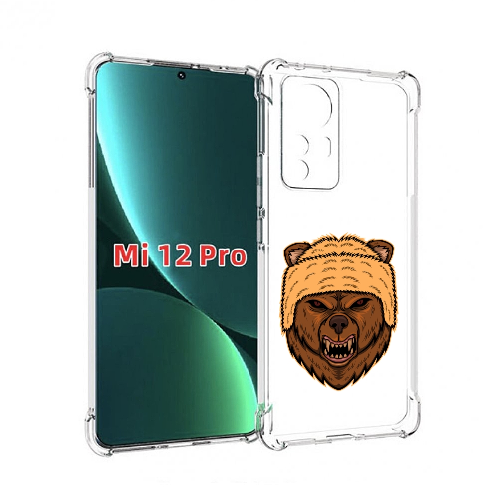 

Чехол MyPads Медведь-в-шапке для Xiaomi 12S Pro, Прозрачный, Tocco