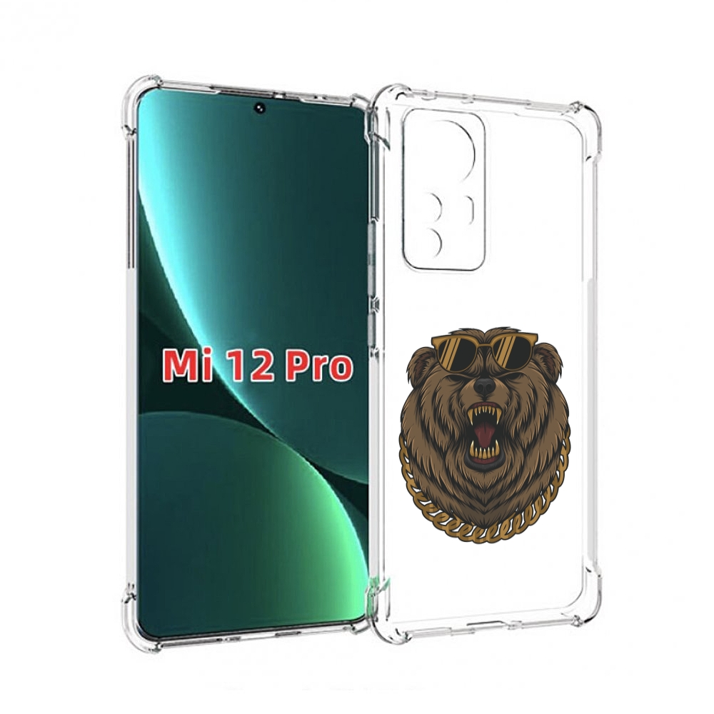 

Чехол MyPads Медведь-в-очках-2 для Xiaomi 12S Pro, Прозрачный, Tocco