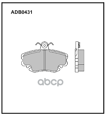 

Тормозные колодки ALLIED NIPPON adb0431hd
