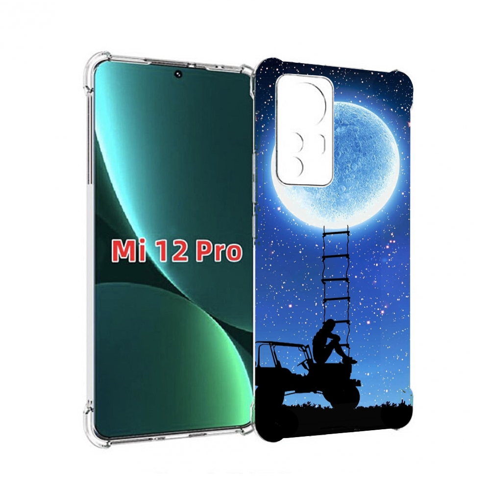 

Чехол MyPads Машина-на-лун для Xiaomi 12S Pro, Прозрачный, Tocco