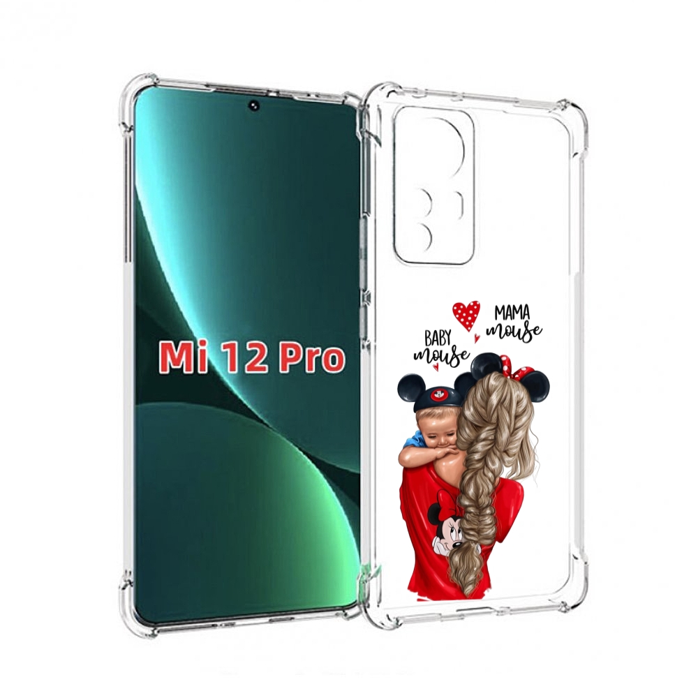 

Чехол MyPads Мама-маус женский для Xiaomi 12S Pro, Прозрачный, Tocco