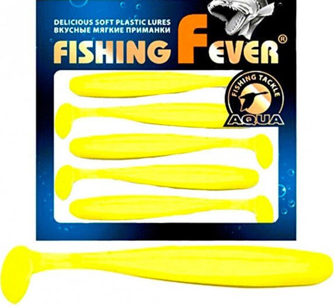 

Мягкая силиконовая приманка риппер AQUA FishingFever SLIM (2.5 / 055 (желтый) / 10 /, FishingFever Slim