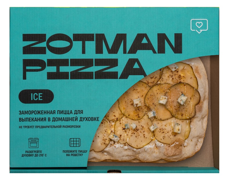 Пицца Zotman Груша и горгонзола, замороженная, 415 г