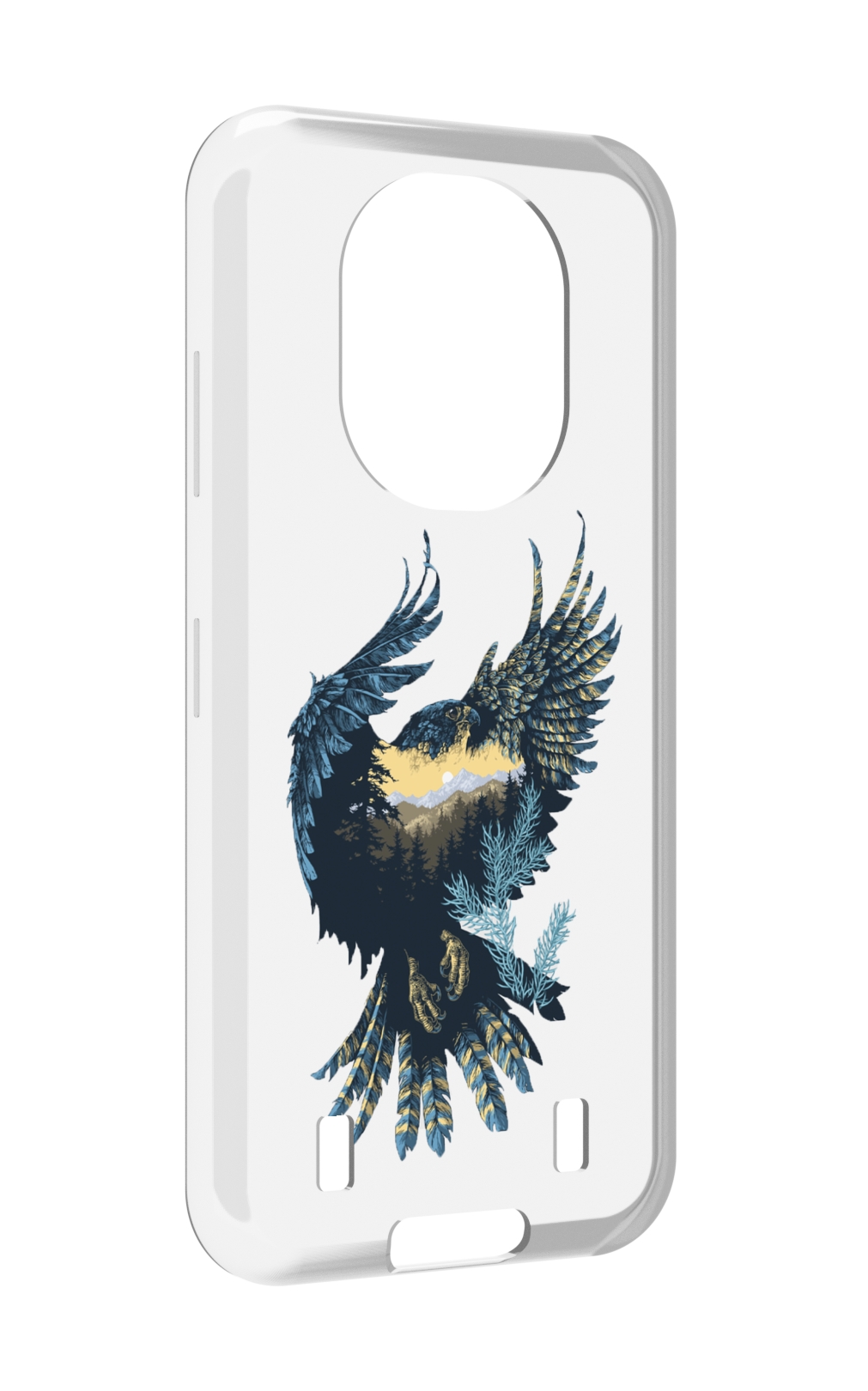 

Чехол MyPads мирок в соколе для Oukitel WP16, Прозрачный, Tocco