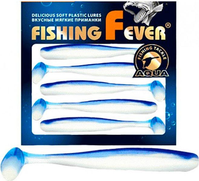 

Мягкая силиконовая приманка риппер AQUA FishingFever SLIM (2.5 / 006 (бело-синий) / 10 / -, Белый;синий, FishingFever Slim