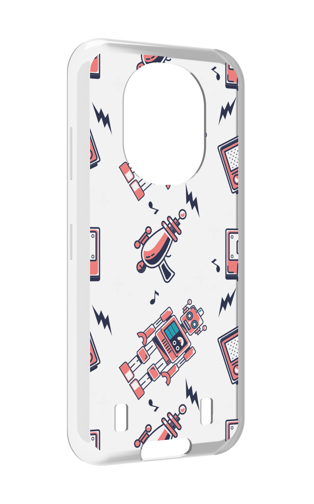 

Чехол MyPads мини-роботы для Oukitel WP16, Прозрачный, Tocco