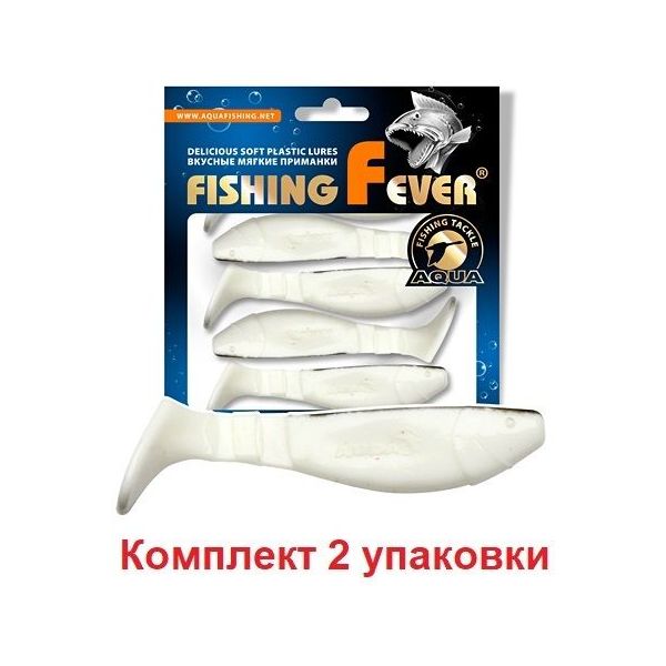 

Мягкая силиконовая приманка риппер AQUA FishingFever FLAT (6.9 / WB (бело-черный) / 10 /, FishingFever Flat