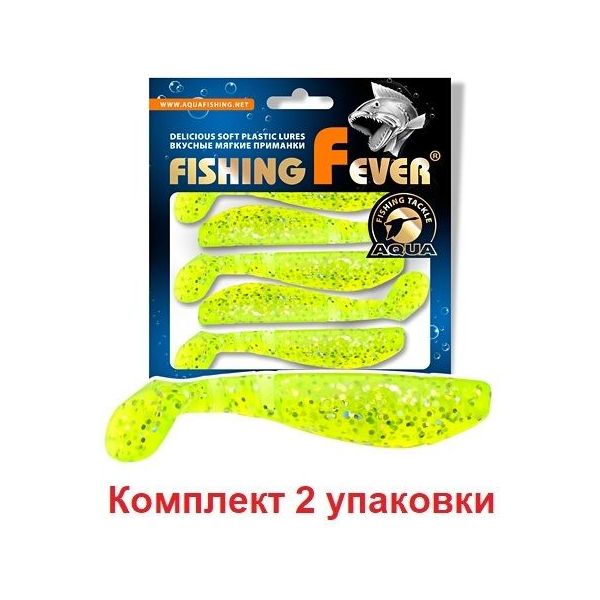 

Мягкая силиконовая приманка риппер AQUA FishingFever FLAT (6.9 / 203 (прозрачный лимонник, FishingFever Flat