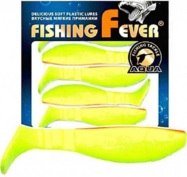 

Мягкая силиконовая приманка риппер AQUA FishingFever FLAT (6.9 / 057 (лимонник с красным), Зеленый, FishingFever Flat