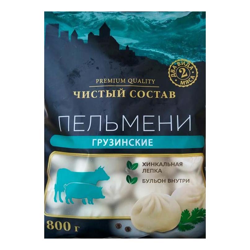 

Пельмени Чистый Состав Premium Quality Грузинские 800 г