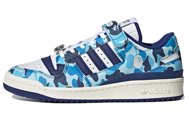 

Кеды унисекс Adidas A BATHING APE x adidas originals FORUM 84 Low синие 39 EU, Синий, A BATHING APE x adidas originals FORUM 84 Low