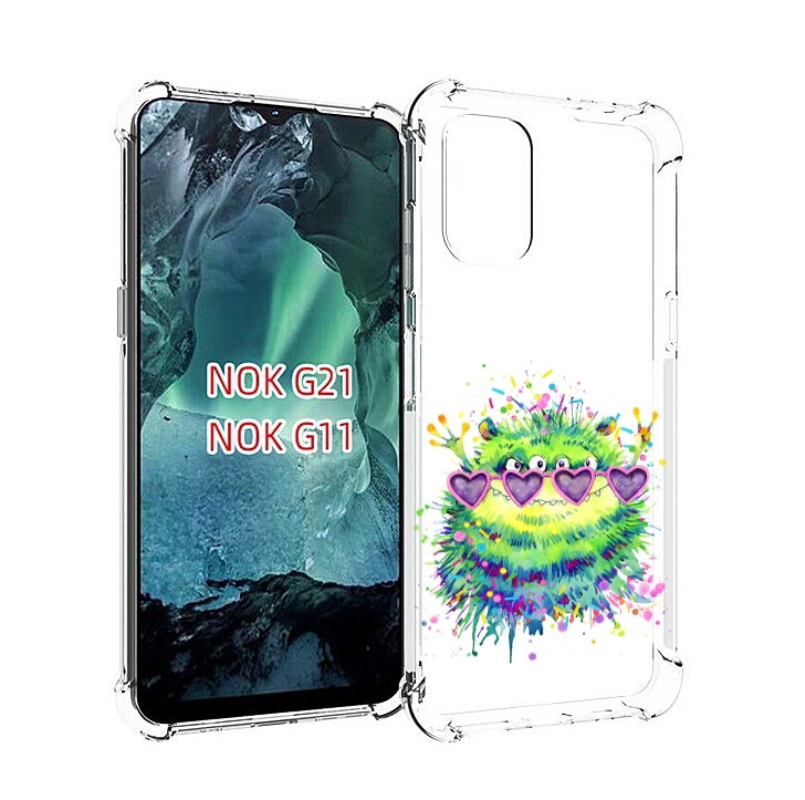 

Чехол Mypads Пушистый Персонаж Для Nokia G11/G21, Прозрачный, Tocco