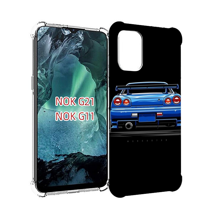 

Чехол Mypads Машина-Синяя Мужской Для Nokia G11/G21, Прозрачный, Tocco