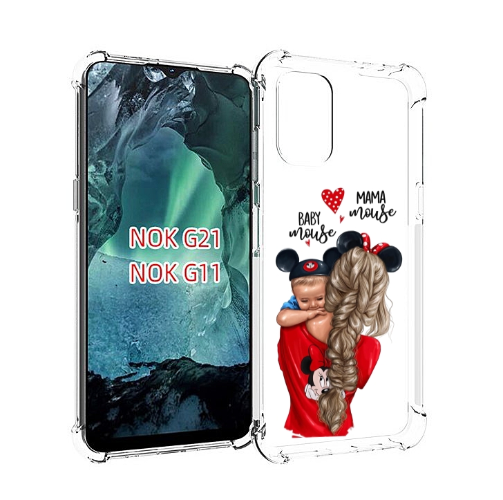 

Чехол Mypads Мама-Маус Женский Для Nokia G11/G21, Прозрачный, Tocco