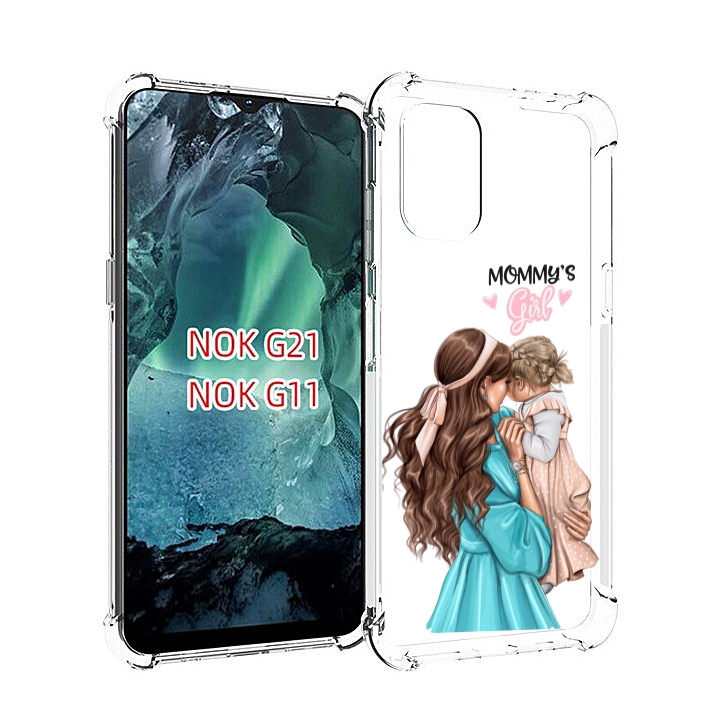 

Чехол Mypads Мама-Девочки Женский Для Nokia G11/G21, Прозрачный, Tocco