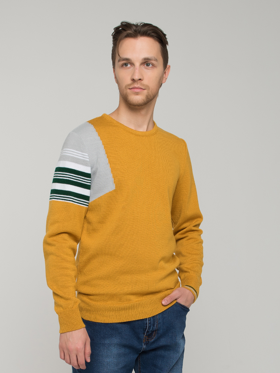 

Джемпер мужской BY212-15005 BE YOU желтый 52 RU, BY212-15005