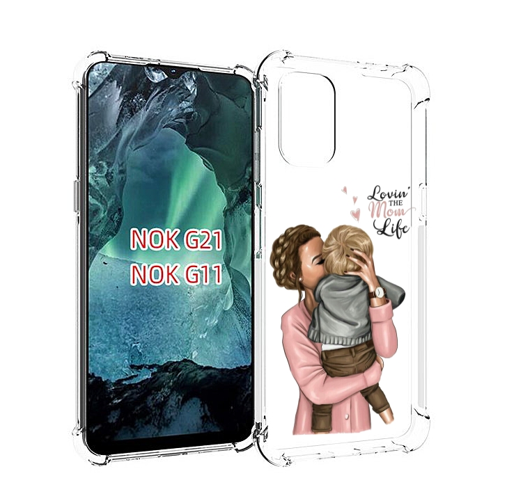 

Чехол Mypads Любовь-Мамы Детский Для Nokia G11/G21, Прозрачный, Tocco