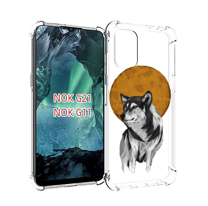 

Чехол Mypads Лунный Волк Для Nokia G11/G21, Прозрачный, Tocco