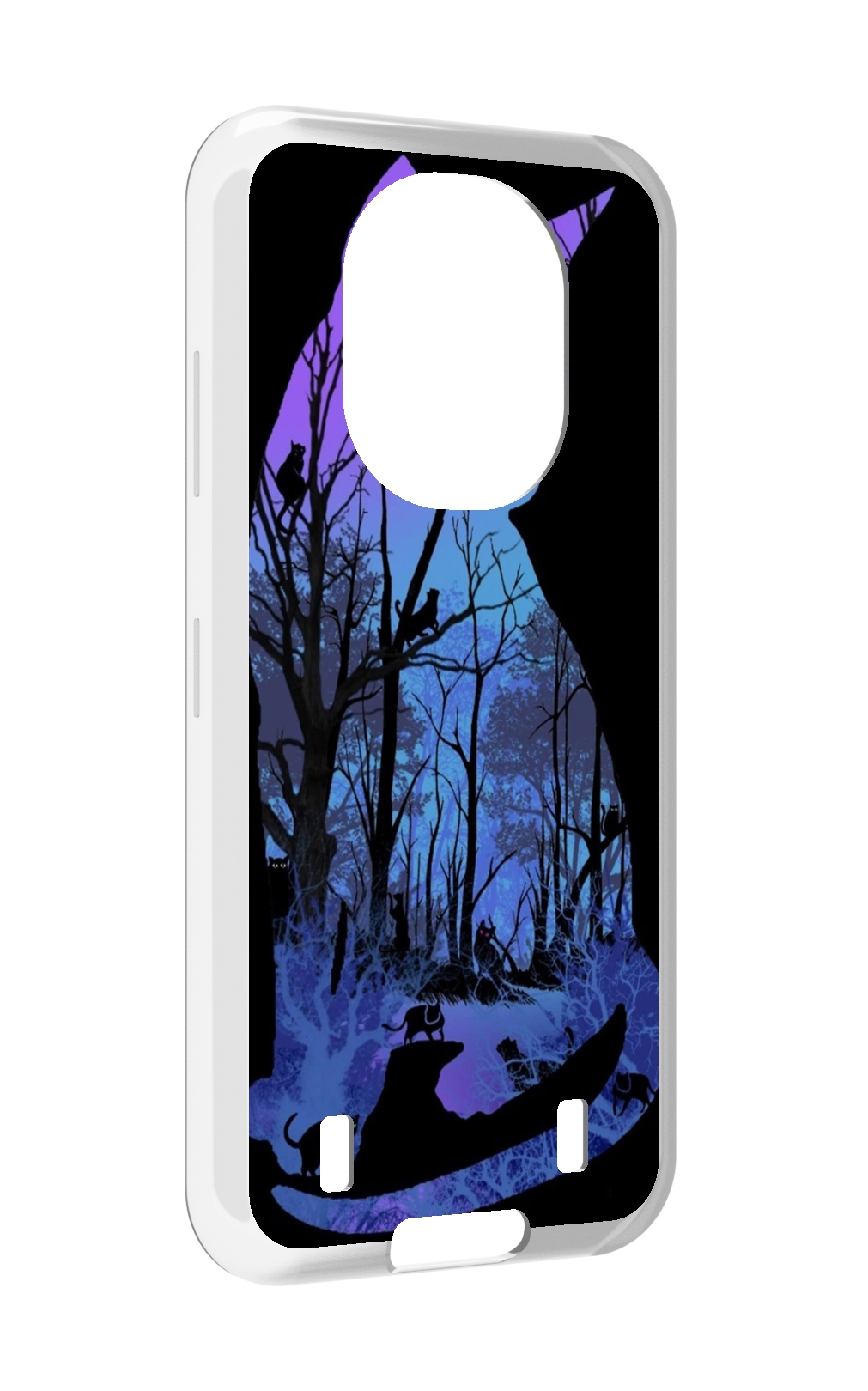 

Чехол MyPads лес внутри кота для Oukitel WP16, Прозрачный, Tocco
